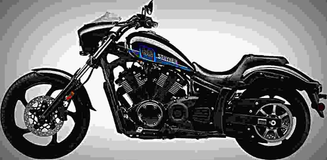 Yamaha Stryker 2018 2 motorbike A4 Photo Print