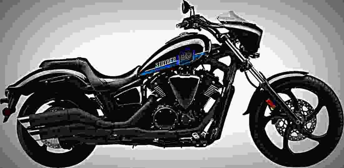 Yamaha Stryker 2018 4 motorbike A4 Photo Print