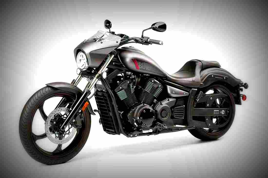 Yamaha Stryker Bullet Cowl 2017 3 motorbike A4 Photo Print