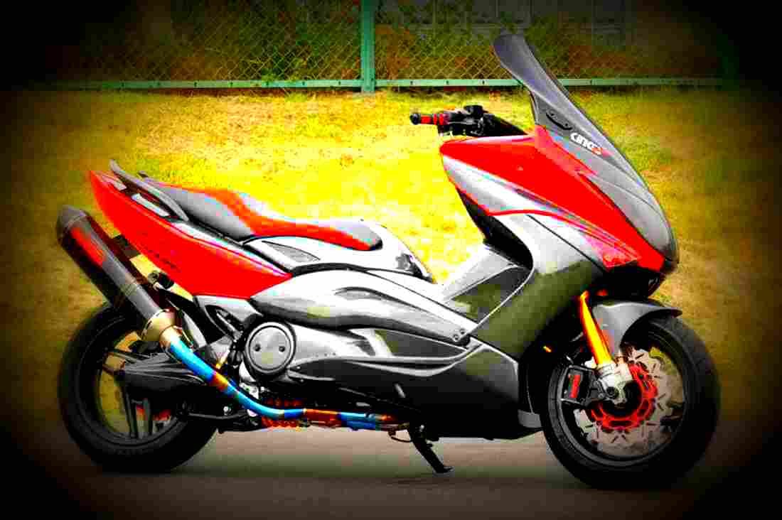 Yamaha T Max 500 T Max II 4 motorbike A4 Photo Print