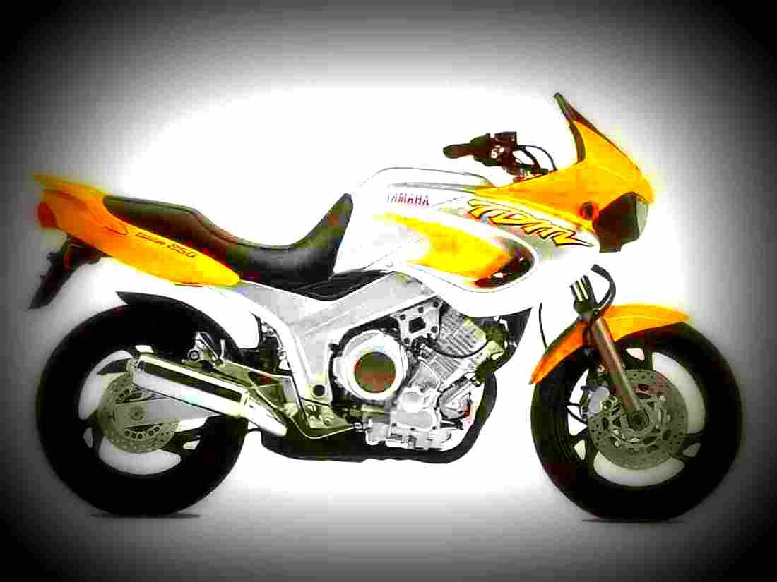 Yamaha TDM 850 1996 2 motorbike A4 Photo Print