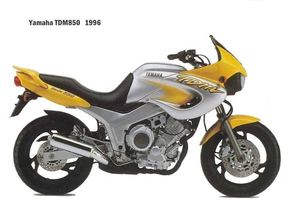 Yamaha TDM850 1996 motorbike A4 Photo Print