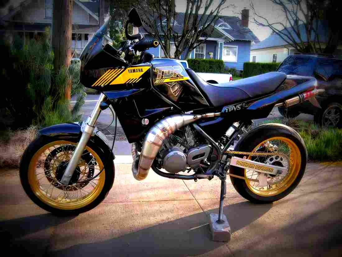 Yamaha TDR 250 1989 5 motorbike A4 Photo Print