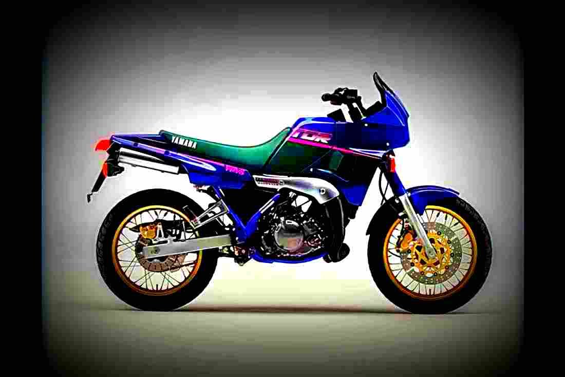 Yamaha TDR 250 1990 1 motorbike A4 Photo Print
