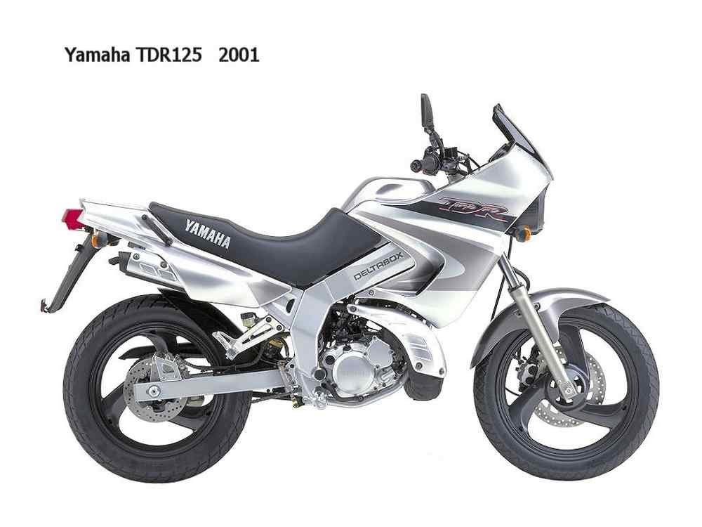 Yamaha TDR125 2001 motorbike A4 Photo Print