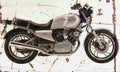 Yamaha TR1 1981 Aged Vintage A4 Photo Print
