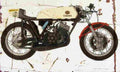 Yamaha TR3 1972 Aged Vintage A4 Photo Print