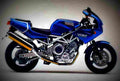 Yamaha TRX 850 1998 5 motorbike A4 Photo Print