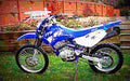 Yamaha TT R 125 LW 2002 3 motorbike A4 Photo Print