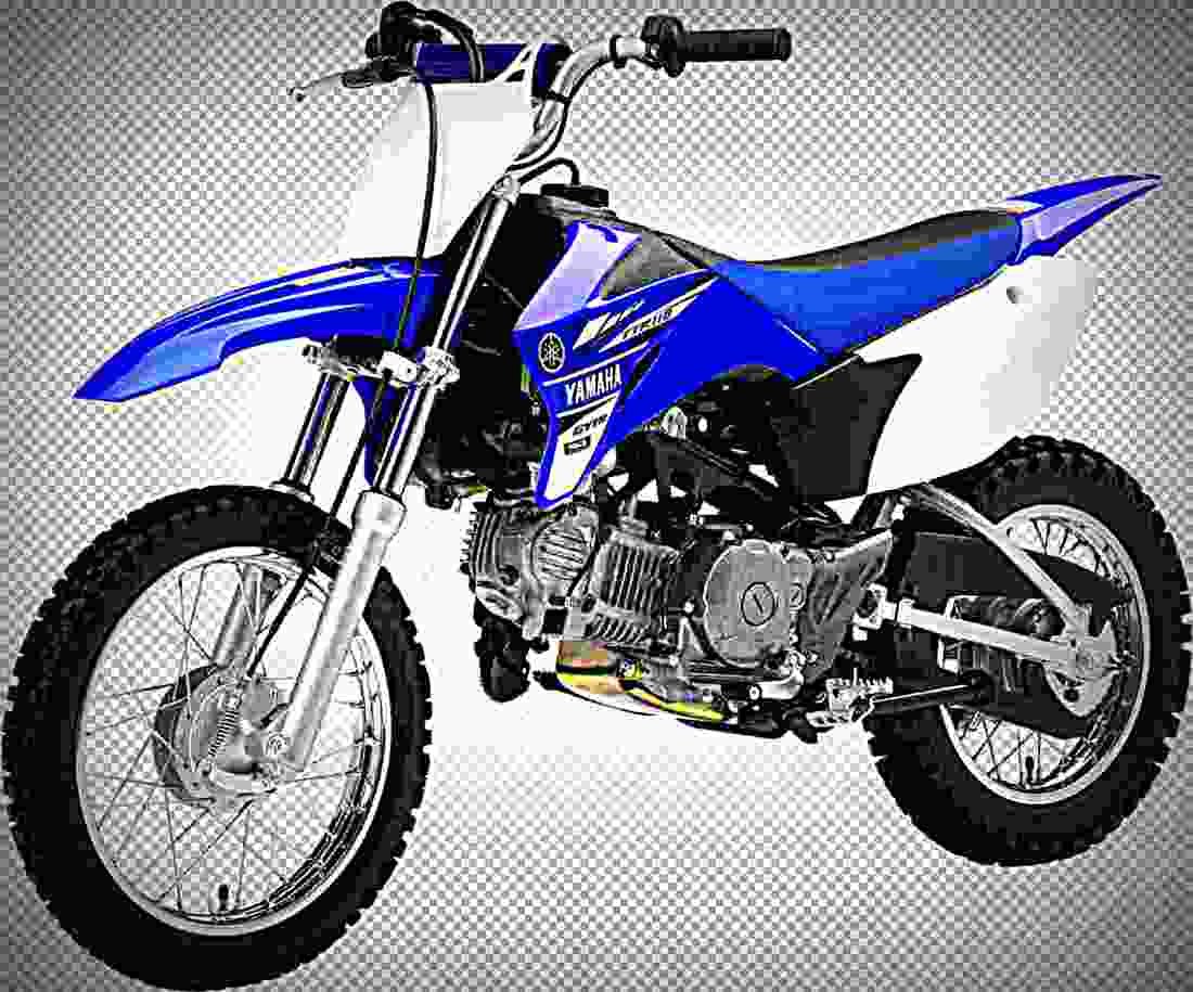 Yamaha TT R110E 2017 4 motorbike A4 Photo Print