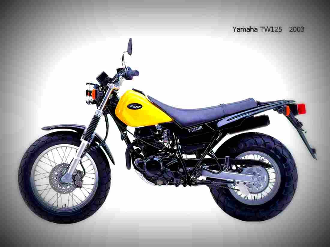 Yamaha TW 125 2003 5 motorbike A4 Photo Print