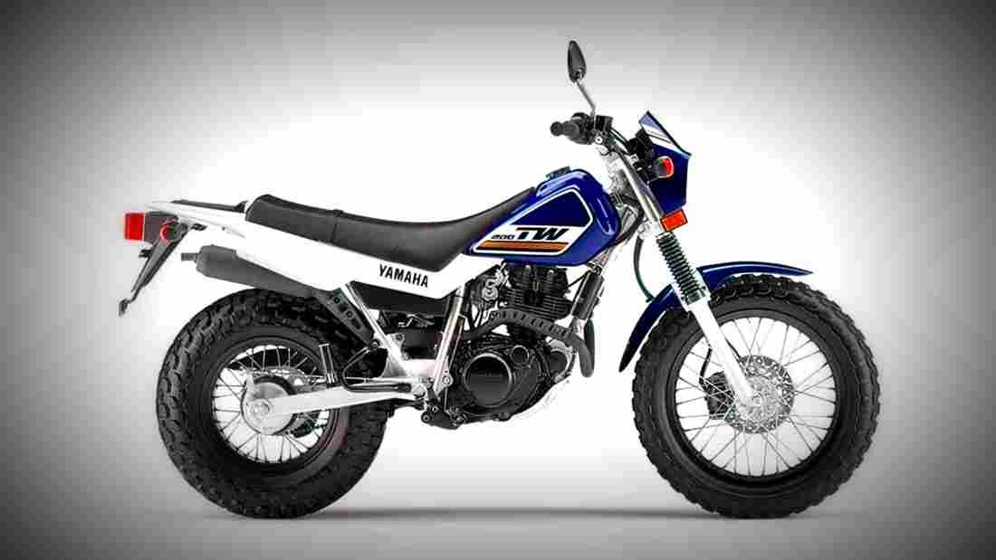 Yamaha TW200 2017 4 motorbike A4 Photo Print
