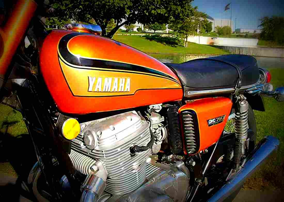 Yamaha TX 750 1972 4 motorbike A4 Photo Print