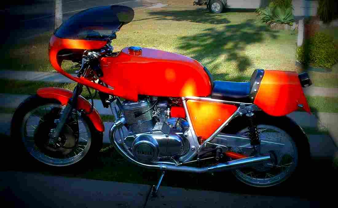 Yamaha TX 750 1973 5 motorbike A4 Photo Print