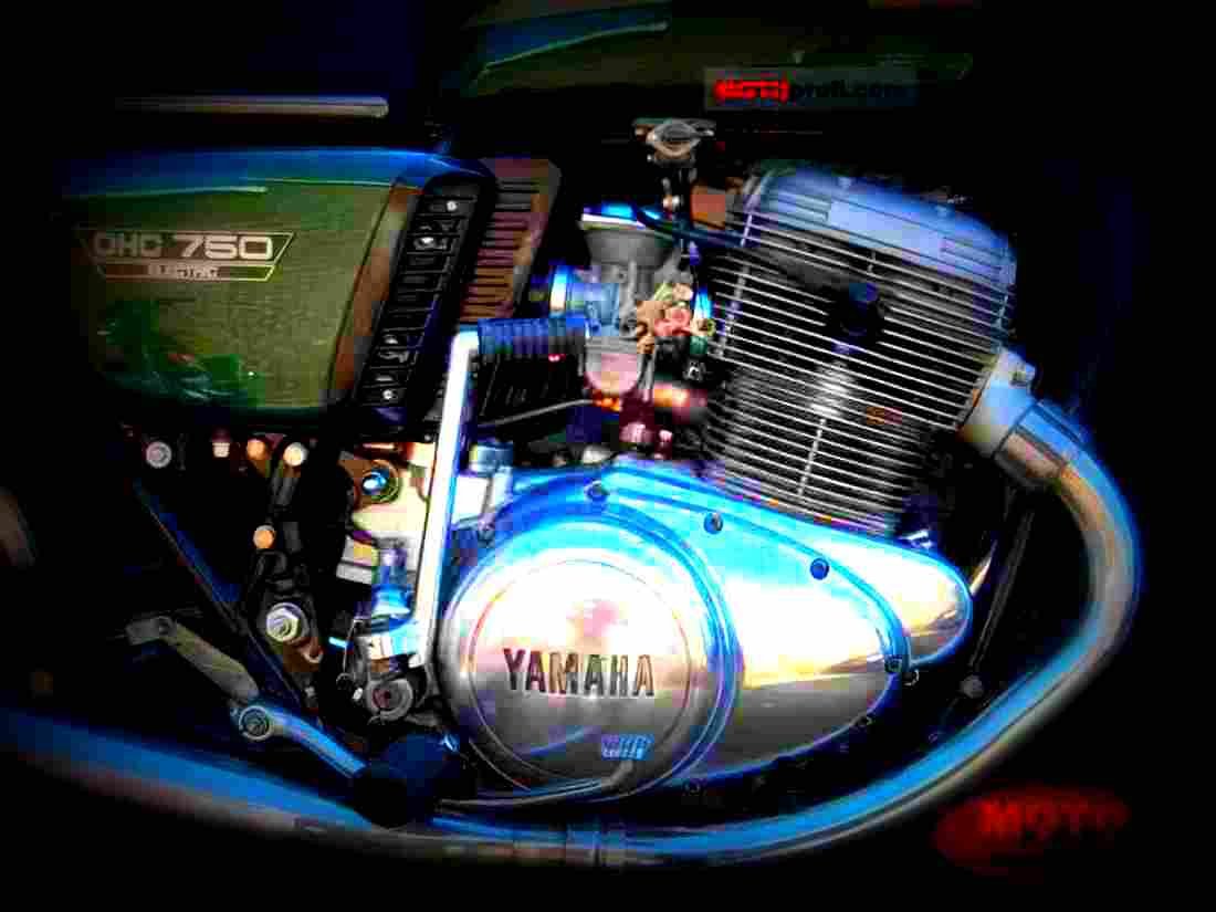 Yamaha TX 750 1974 1 motorbike A4 Photo Print