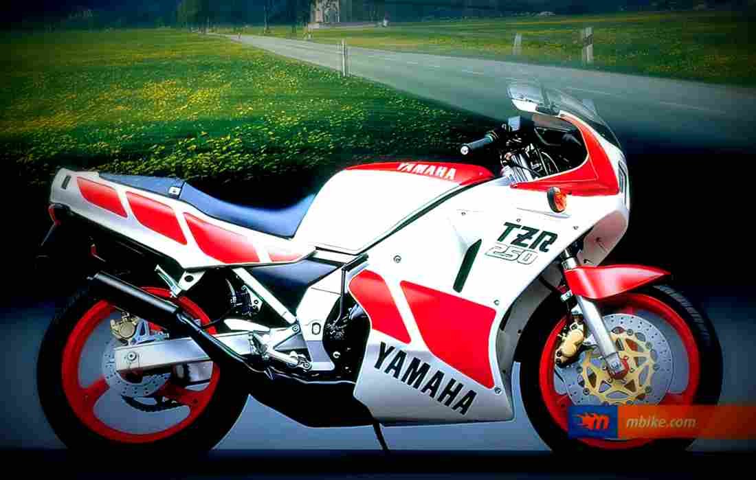 Yamaha TZR 250 1987 2 motorbike A4 Photo Print