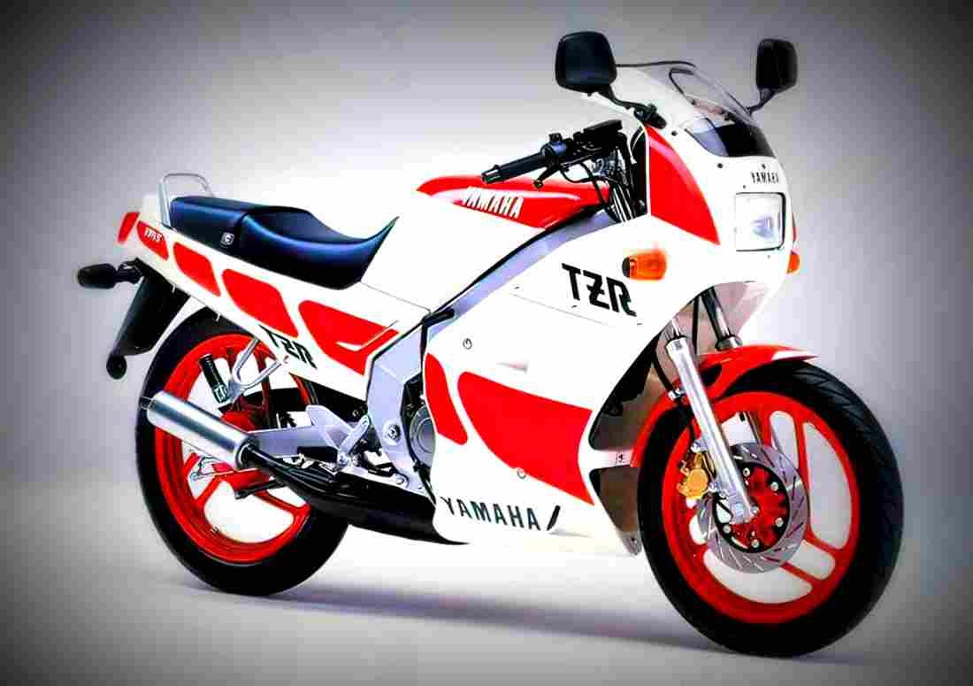 Yamaha TZR 250 1988 1 motorbike A4 Photo Print