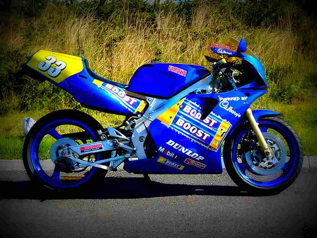 Yamaha TZR 250 1989 6 motorbike A4 Photo Print