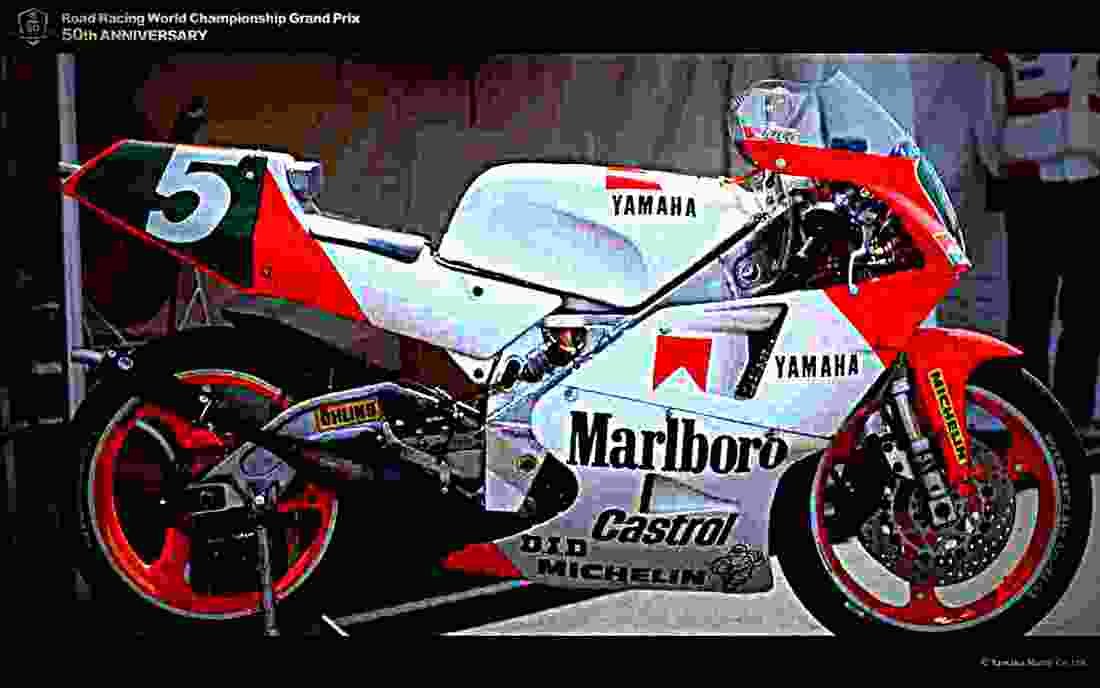 Yamaha TZR 250 1990 2 motorbike A4 Photo Print