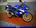 Yamaha TZR 50 2009 6 motorbike A4 Photo Print