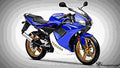 Yamaha TZR 50 TZR 50 1 motorbike A4 Photo Print