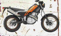 Yamaha Tricker XG250 2005 Aged Vintage A4 Photo Print
