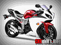Yamaha Try Try 5 motorbike A4 Photo Print