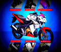 Yamaha V Ixion Advance 2017 3 motorbike A4 Photo Print