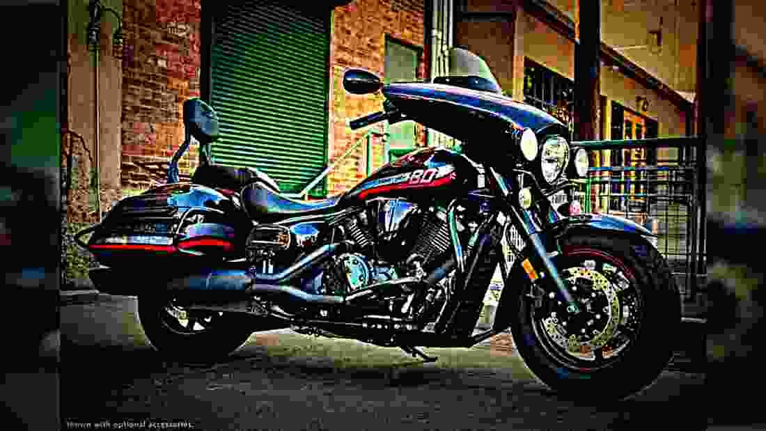 Yamaha V Star 1300 Deluxe 2018 4 motorbike A4 Photo Print
