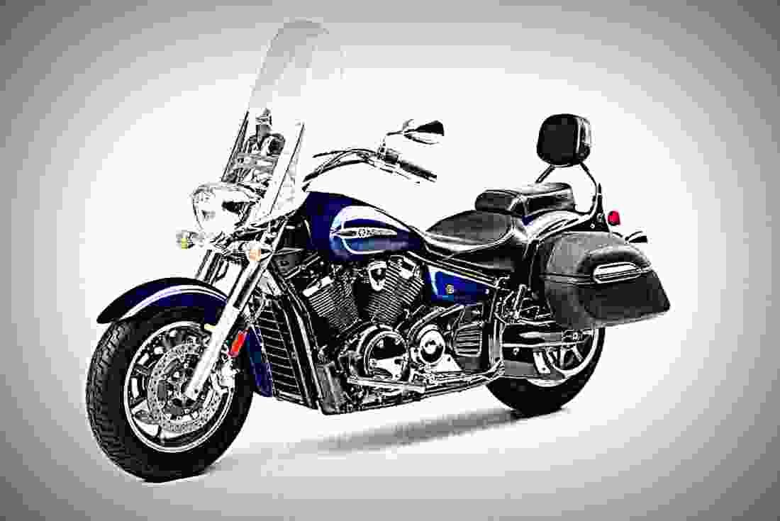 Yamaha V Star 1300 Tourer 2017 2 motorbike A4 Photo Print