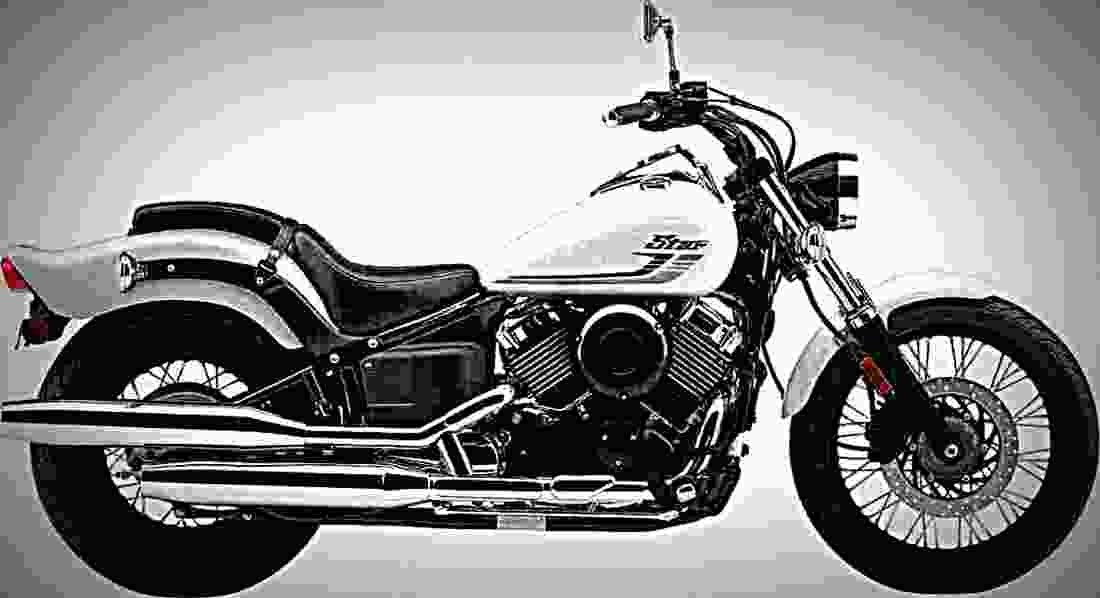 Yamaha V Star 650 Custom 2017 1 motorbike A4 Photo Print