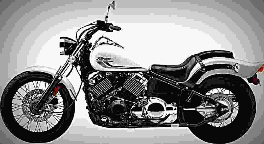 Yamaha V Star 650 Custom 2017 2 motorbike A4 Photo Print