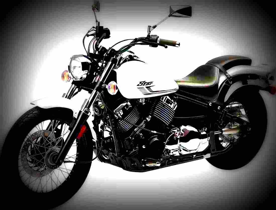 Yamaha V Star 650 Custom 2017 4 motorbike A4 Photo Print