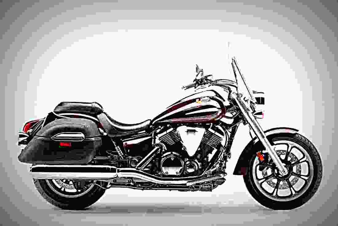 Yamaha V Star 950 Tourer 2018 3 motorbike A4 Photo Print