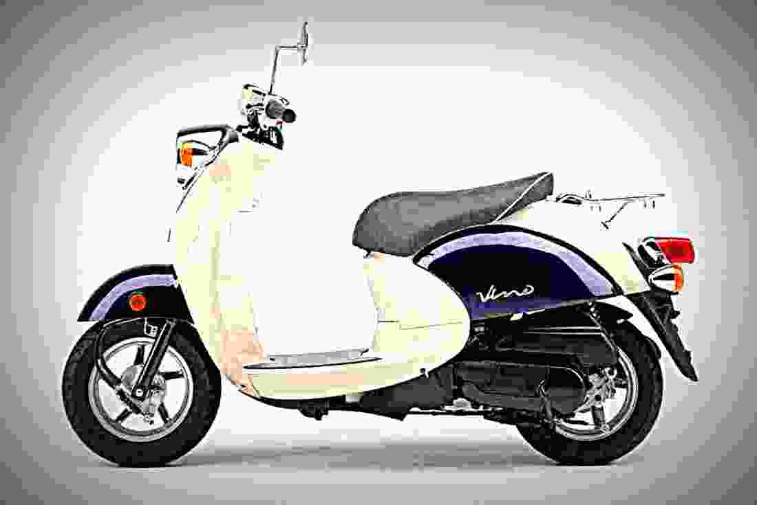 Yamaha Vino 50 2017 1 motorbike A4 Photo Print
