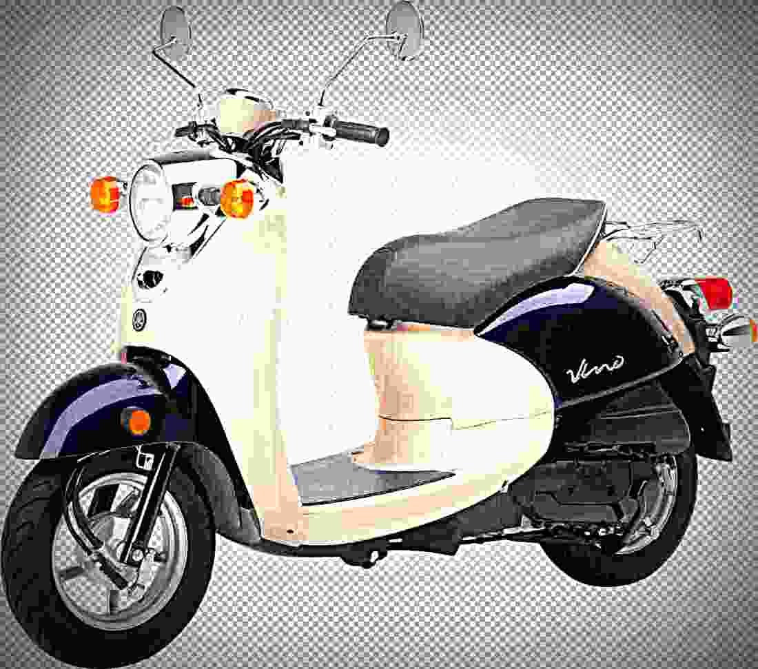 Yamaha Vino 50 2017 3 motorbike A4 Photo Print