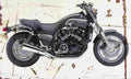 Yamaha Vmax 1999 Aged Vintage A4 Photo Print