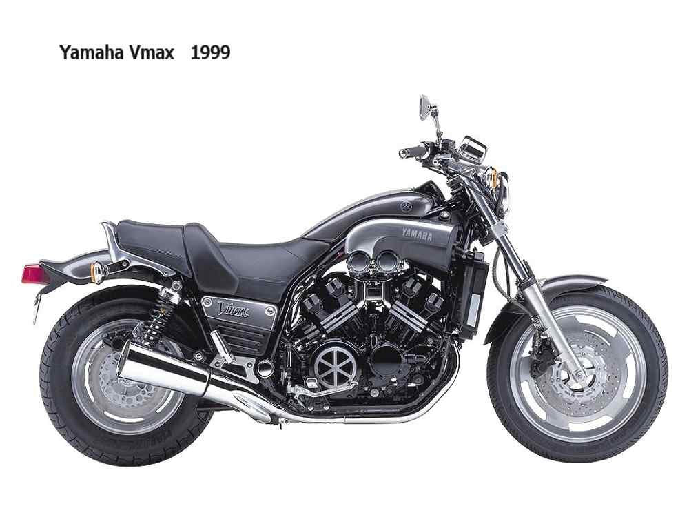 Yamaha Vmax 1999 motorbike A4 Photo Print