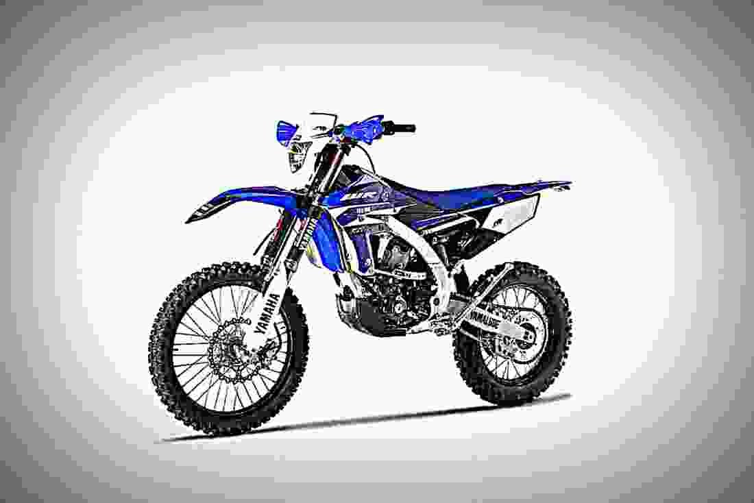 Yamaha WR250F 2018 3 motorbike A4 Photo Print
