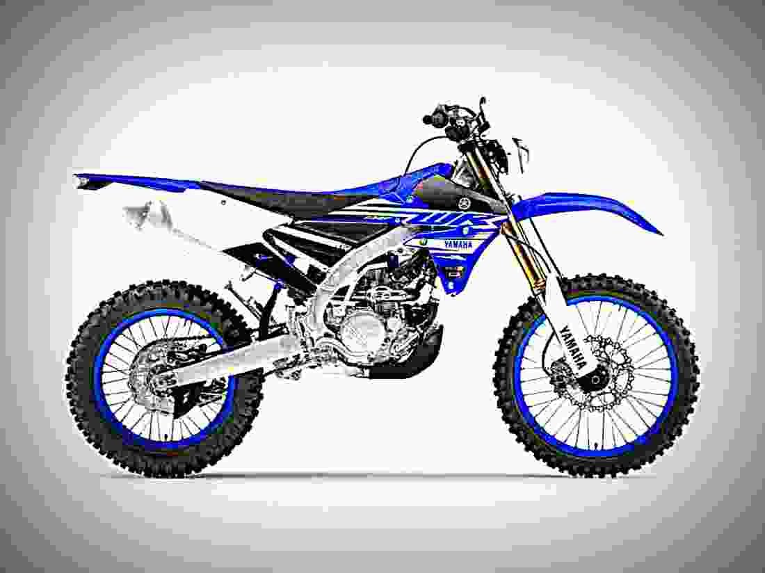 Yamaha WR250F 2019 3 motorbike A4 Photo Print