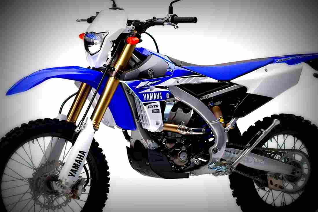 Yamaha WR450F 2017 3 motorbike A4 Photo Print