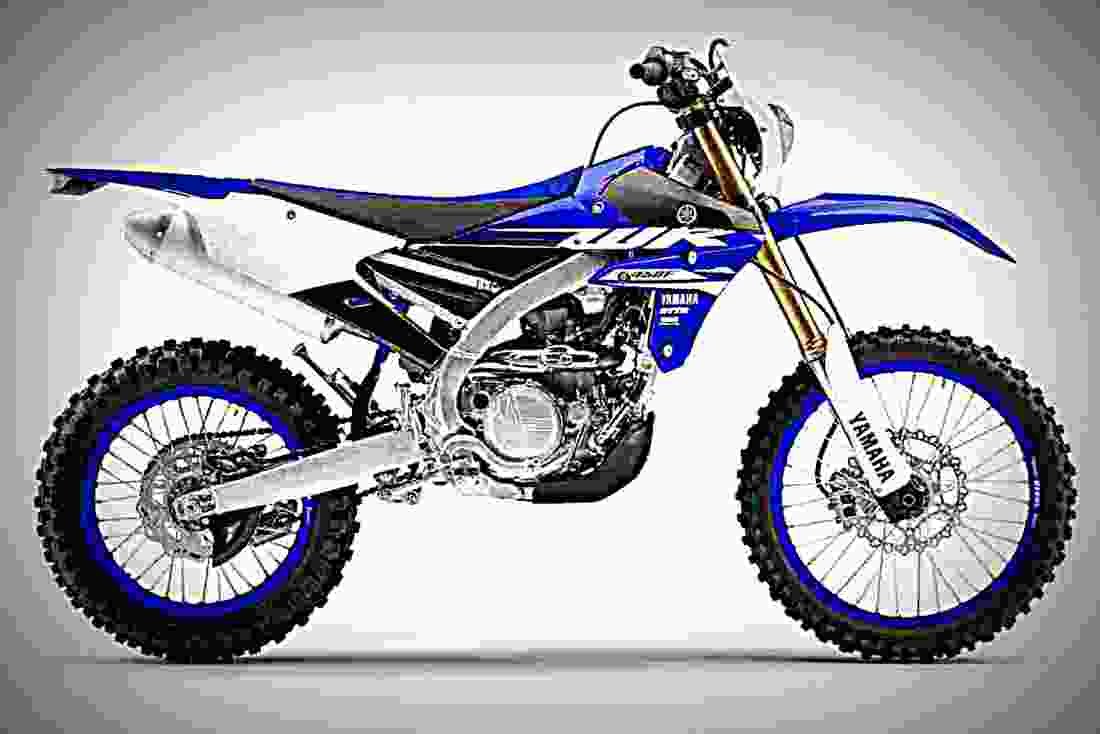 Yamaha WR450F 2018 2 motorbike A4 Photo Print