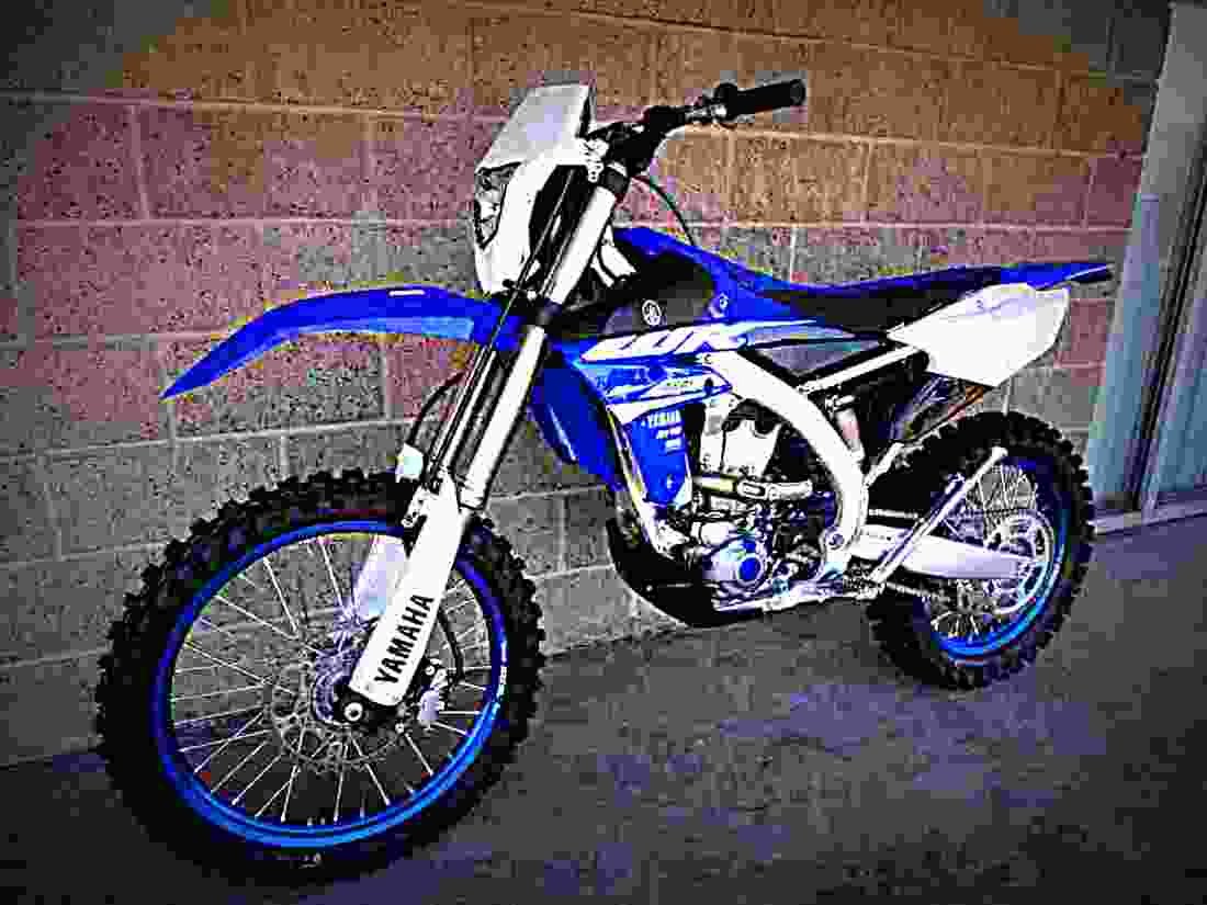 Yamaha WR450F 2018 4 motorbike A4 Photo Print