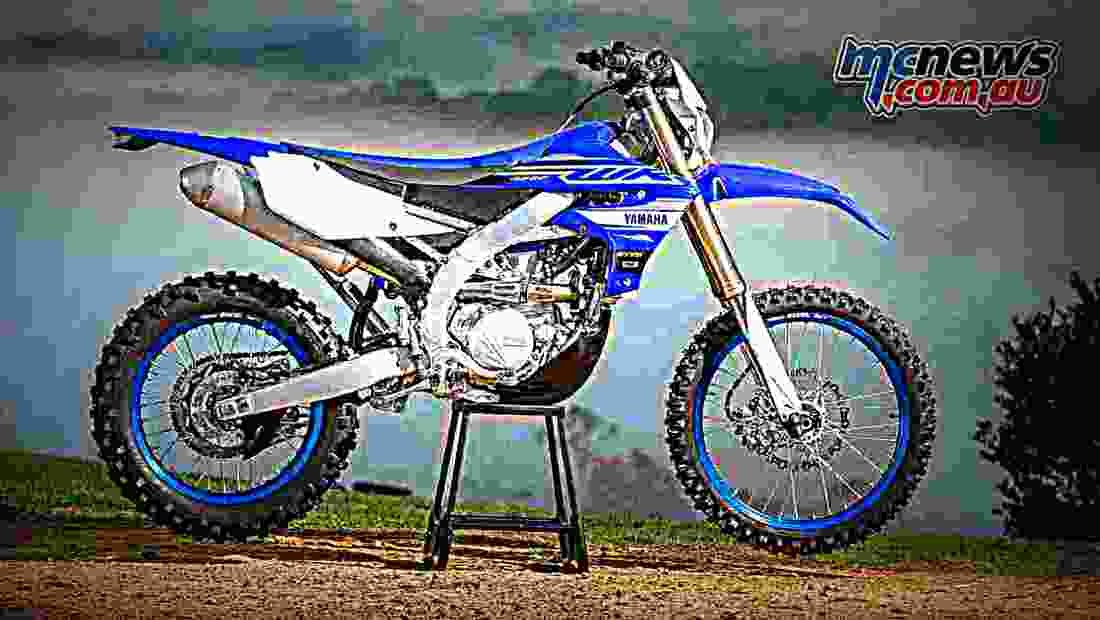 Yamaha WR450F 2019 3 motorbike A4 Photo Print