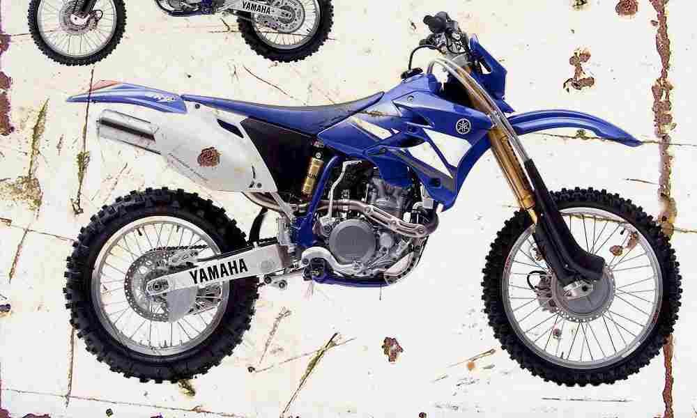 Yamaha WR450F 2Trac 2004 Aged Vintage A4 Photo Print