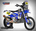 Yamaha WR450F Rally 2017 2 motorbike A4 Photo Print