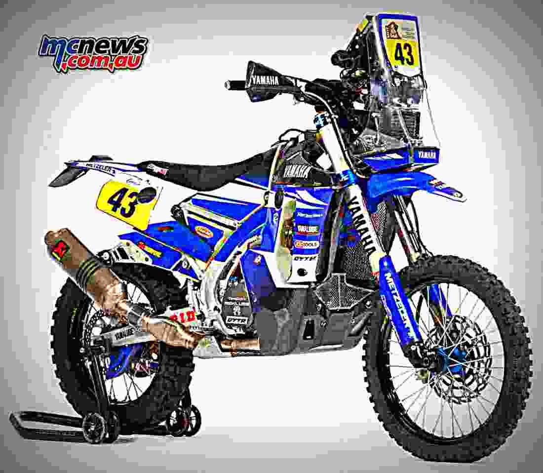 Yamaha WR450F Rally 2017 2 motorbike A4 Photo Print