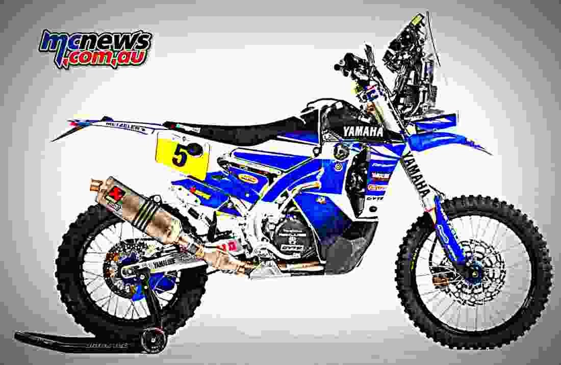 Yamaha WR450F Rally 2017 3 motorbike A4 Photo Print