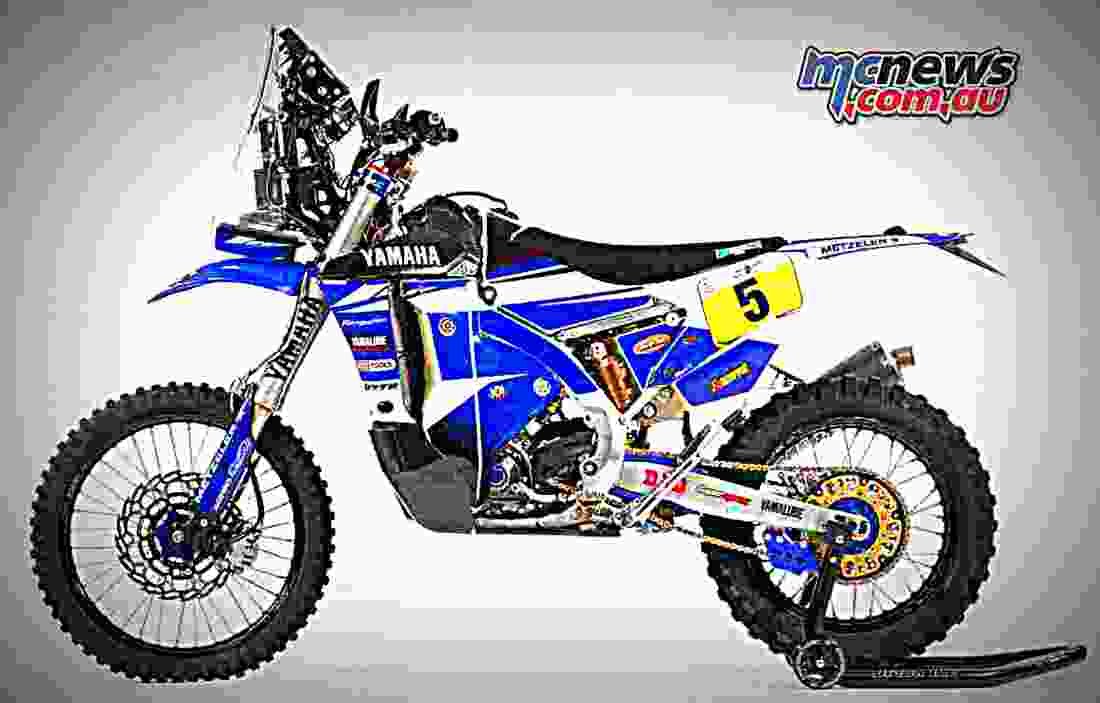 Yamaha WR450F Rally 2017 4 motorbike A4 Photo Print