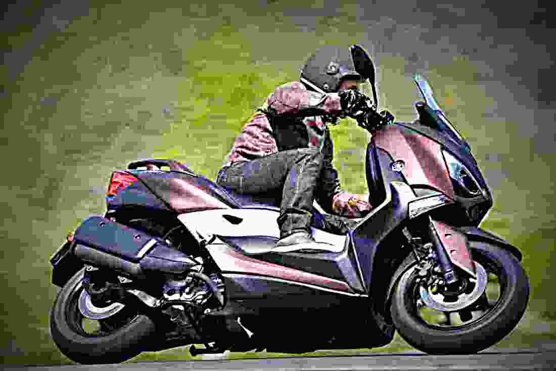 Yamaha X MAX 300 2017 4 motorbike A4 Photo Print